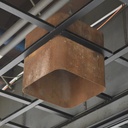 Ceiling modules in corten steel from CCN building (B-quality)