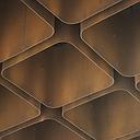 Ceiling modules in corten steel from CCN building (B-quality) longer text to see display